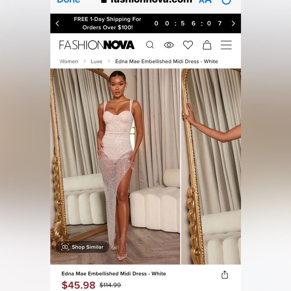 Sexy dress from Fashion Nova